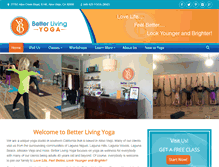 Tablet Screenshot of betterlivingyoga.com